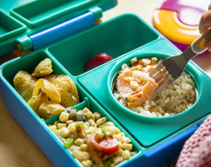  Omie OmieBox Insulated Bento Lunch Box with Leak Proof Thermos  Food Jar-3 Compartments, Two Temperature Zones, One Size, (Purple Plum):  Home & Kitchen
